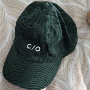 Green Corduroy Baseball Cap